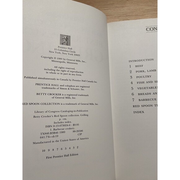 Betty Crocker Best Recipes For Grilling Hard Cover Cook Book 1989 VTG - Picture 3 of 5